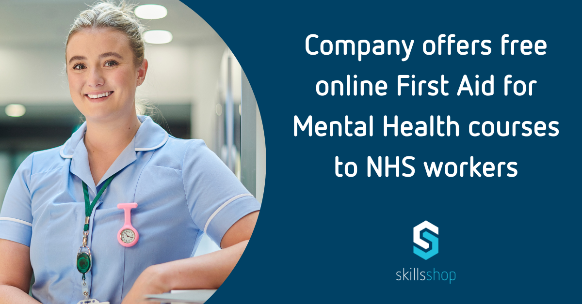 Company offers free online First Aid for Mental Health courses to NHS workers